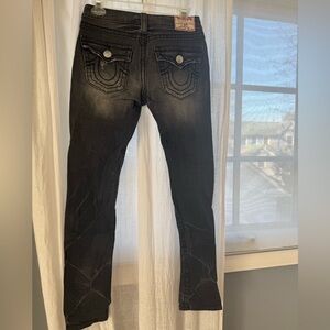 True Religion Black Boot Cut Jeans